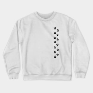 Tiny Paw Prints - black Crewneck Sweatshirt